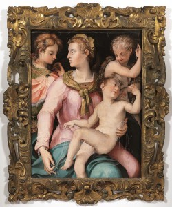 Madonna con Bambino, San Giovannino e Santa Margherita 1565-74